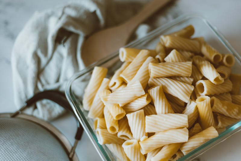 Rigatoni with braised short rib and rich tomato sauce